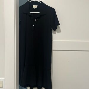 Black pique may polo dress